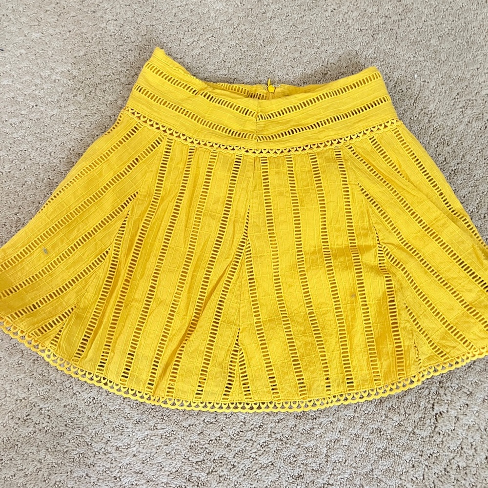 Lacey Yellow Skirt